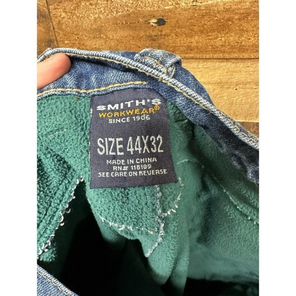 Smith's Workwear Men's Fleece Lined Jeans Size 44x32 - Picture 2 of 5